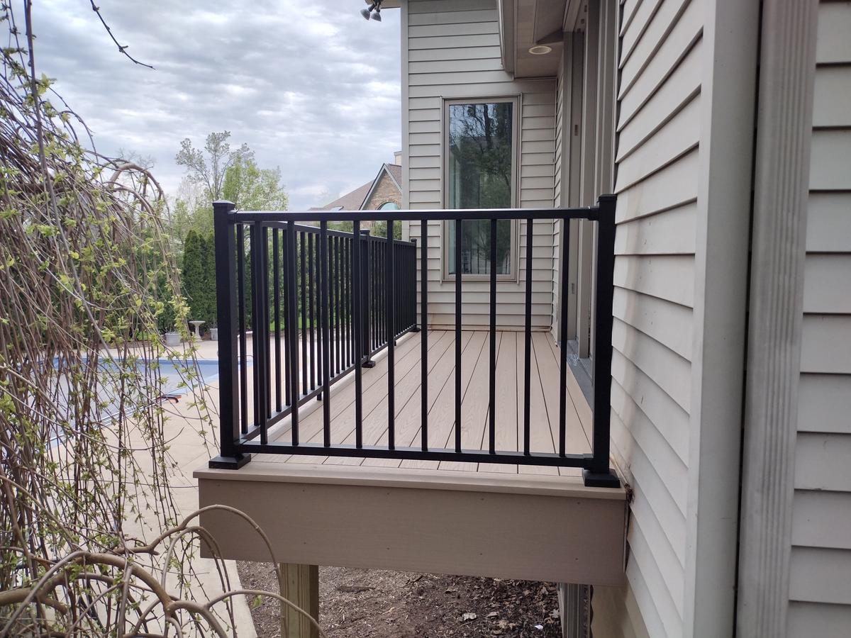 Elevated composite deck project